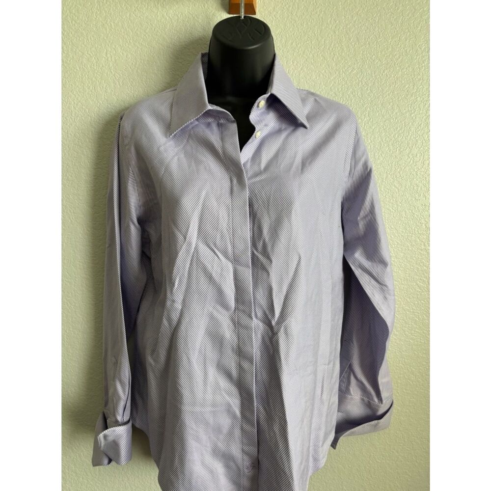 Pink Tartan Lavender/White Micro-Stripe Tailored Button Down